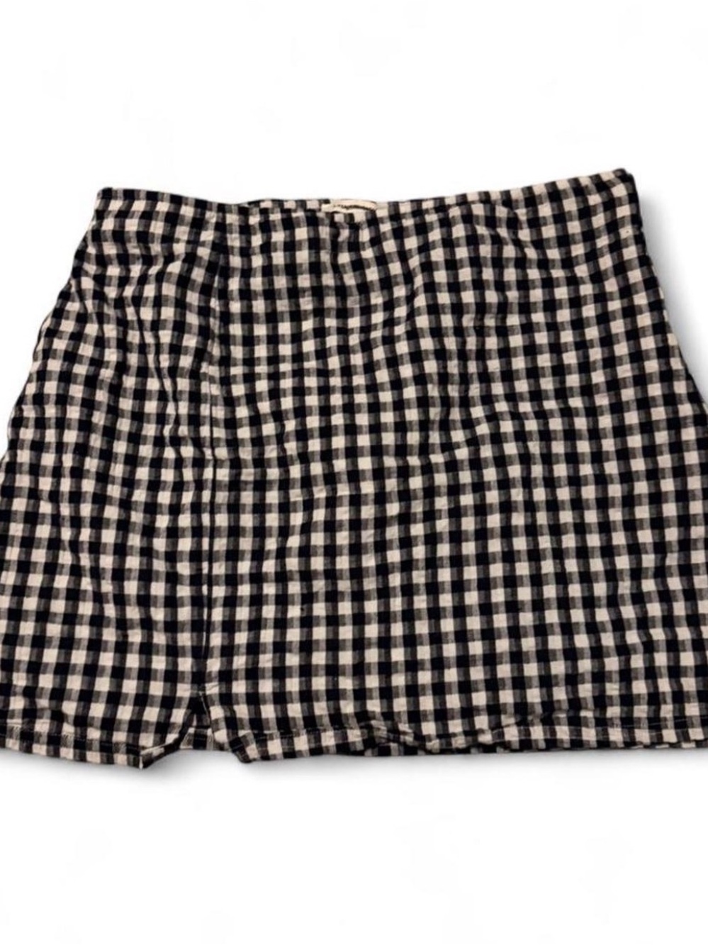 American Eagle Outfitters Black & White Gingham Mini Skort